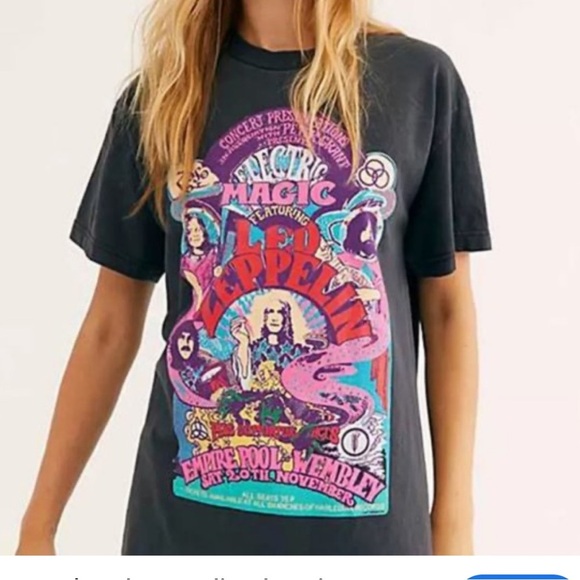 Free People Tops - Free people daydreamer Led Zeppelin Electric magicGraphic Tee